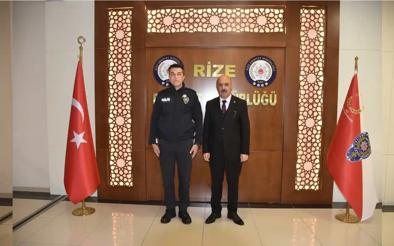Rize’de ayın polisleri ödüllendirildi