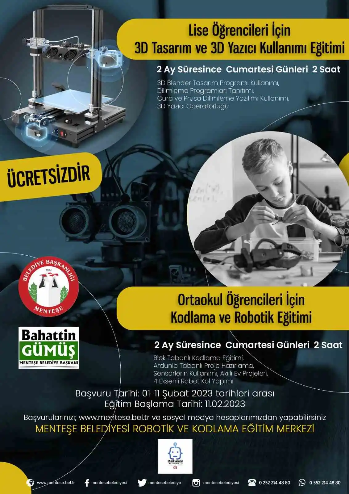 Robotik kodlama eğitimleri başlıyor
