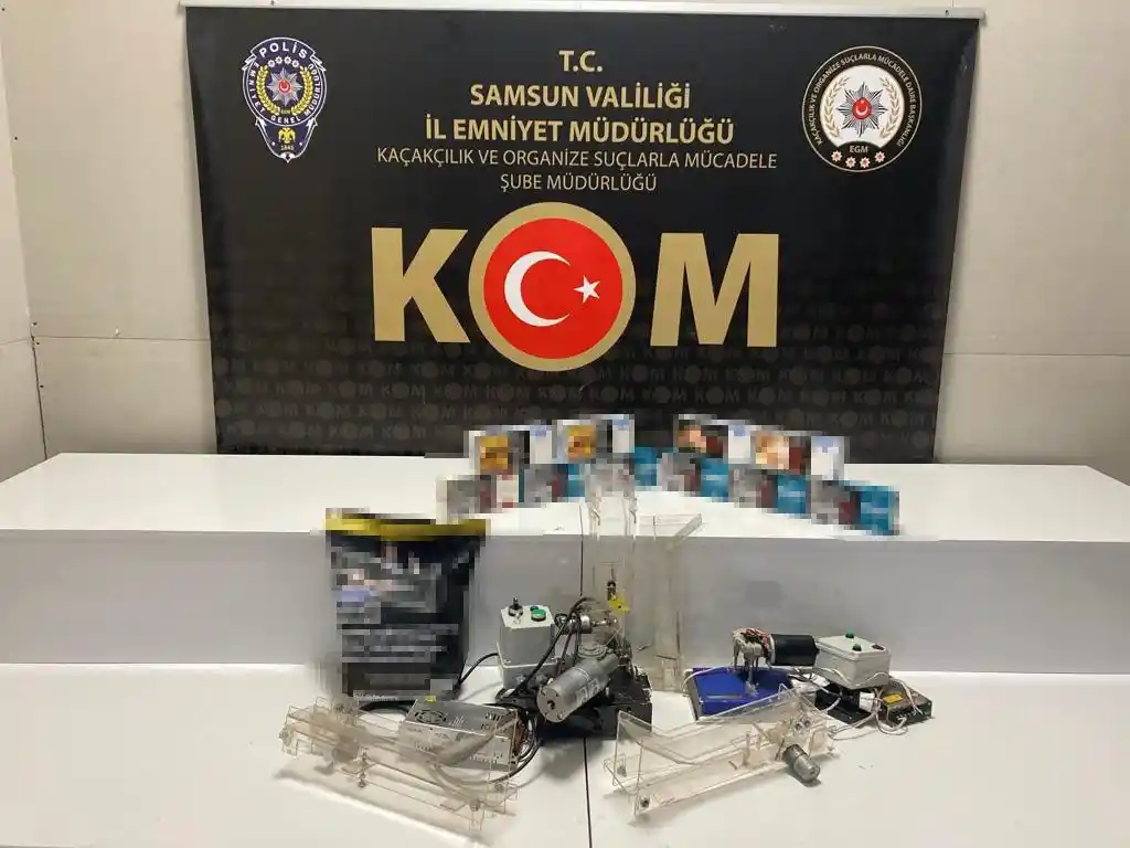 Samsun’da 10 bin 760 adet makaron ele geçirildi
