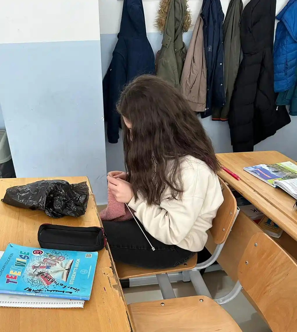 Samsun’da lise öğrencilerinden ısıtan destek