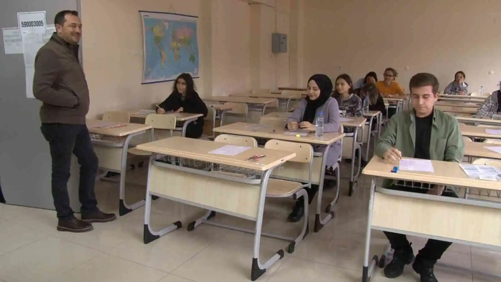 Sınav simülasyonu gerçeğini aratmadı: Kıl payı yetişenler oldu