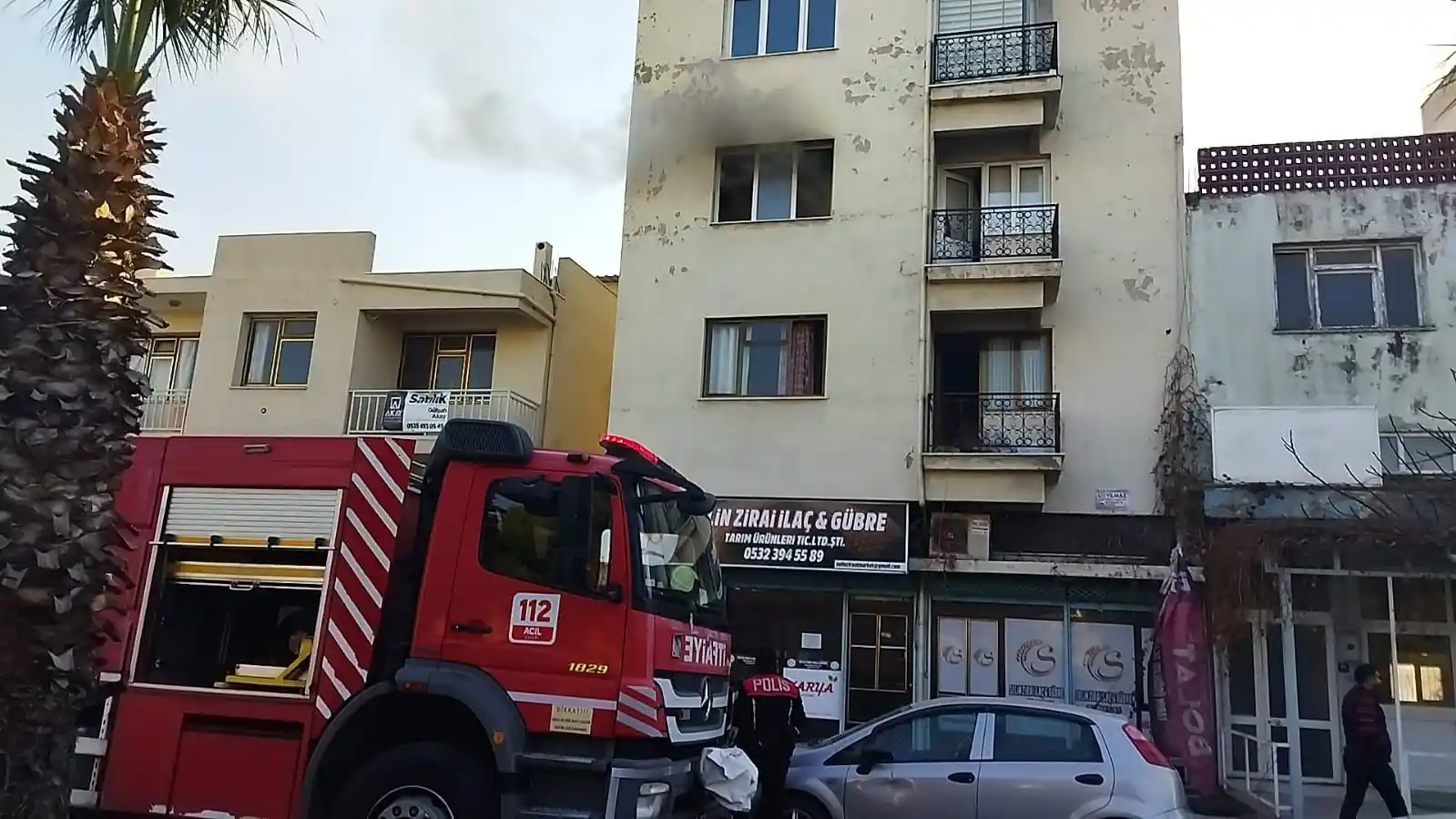 Söke'de baca yangını panikletti