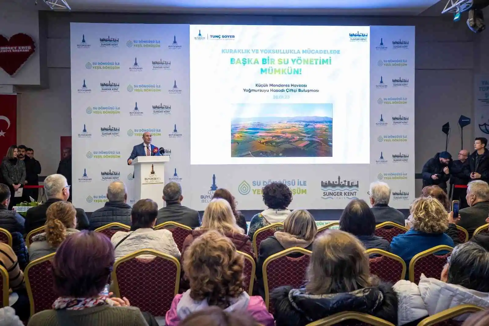 Sünger Şehir İzmir projesinin ilk kırsal uygulaması Küçük Menderes’te başladı