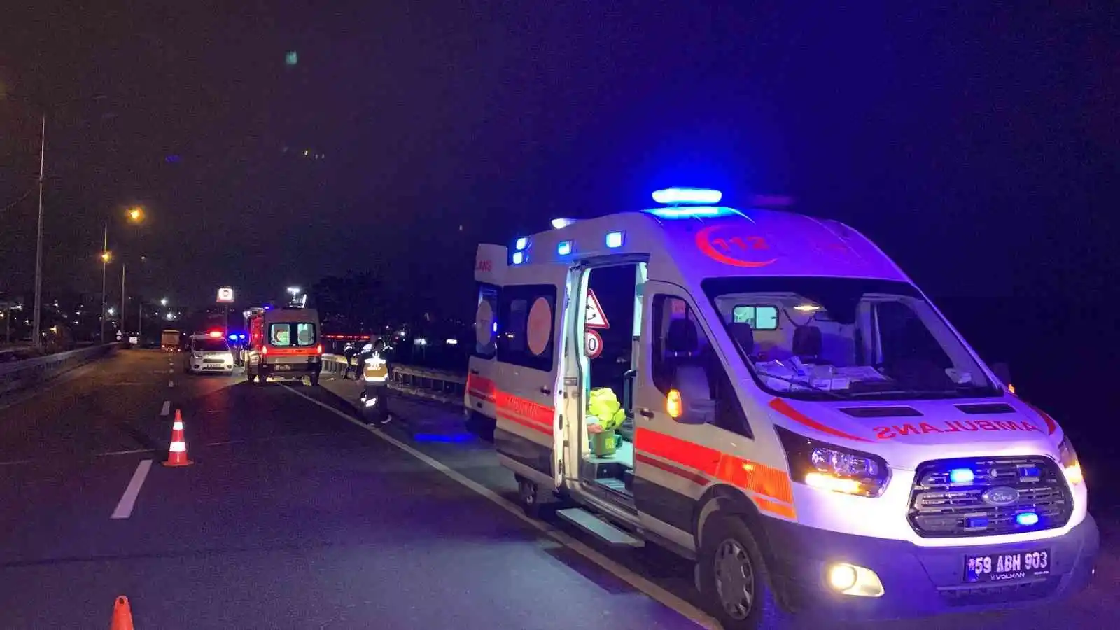 Tekirdağ’da kontrolden çıkan araç dereye uçtu: 1 ölü, 3 yaralı
