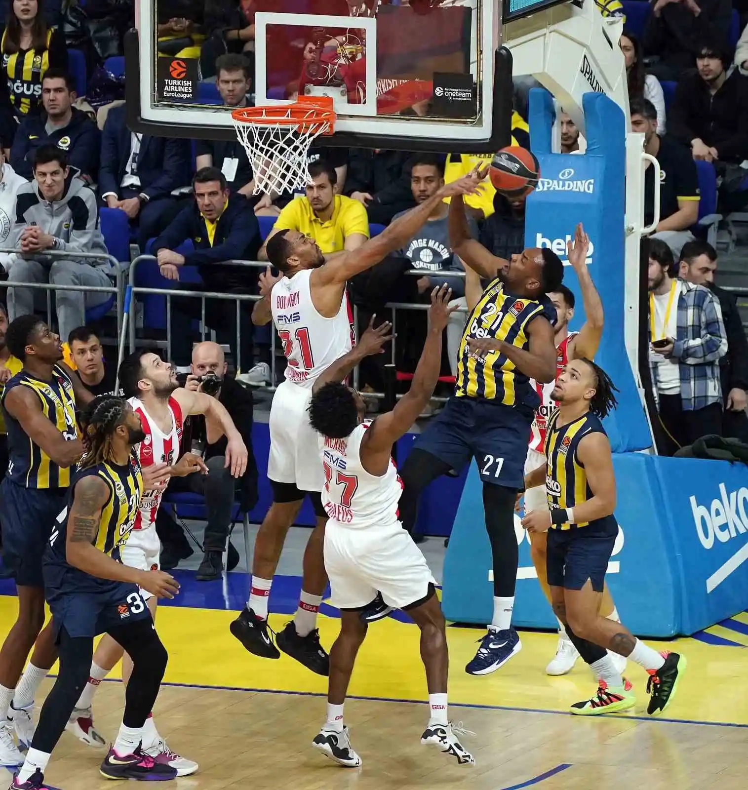 THY Euroleague: Fenerbahçe Beko: 73 - Olympiakos: 93