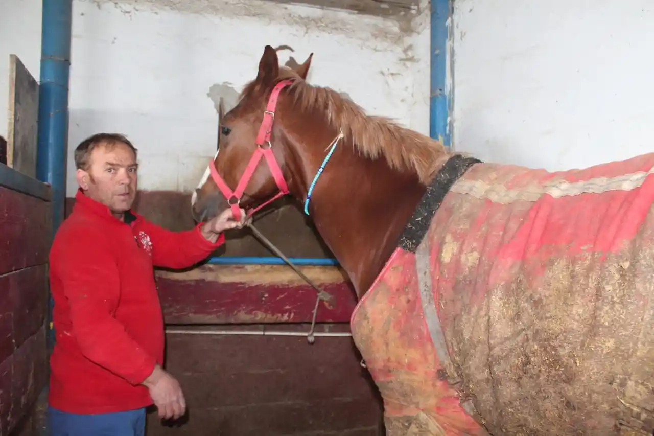 Usta ciritçi eski at koşum takımlarına ve ata yadigarı antika eşyalara gözü gibi bakıyor