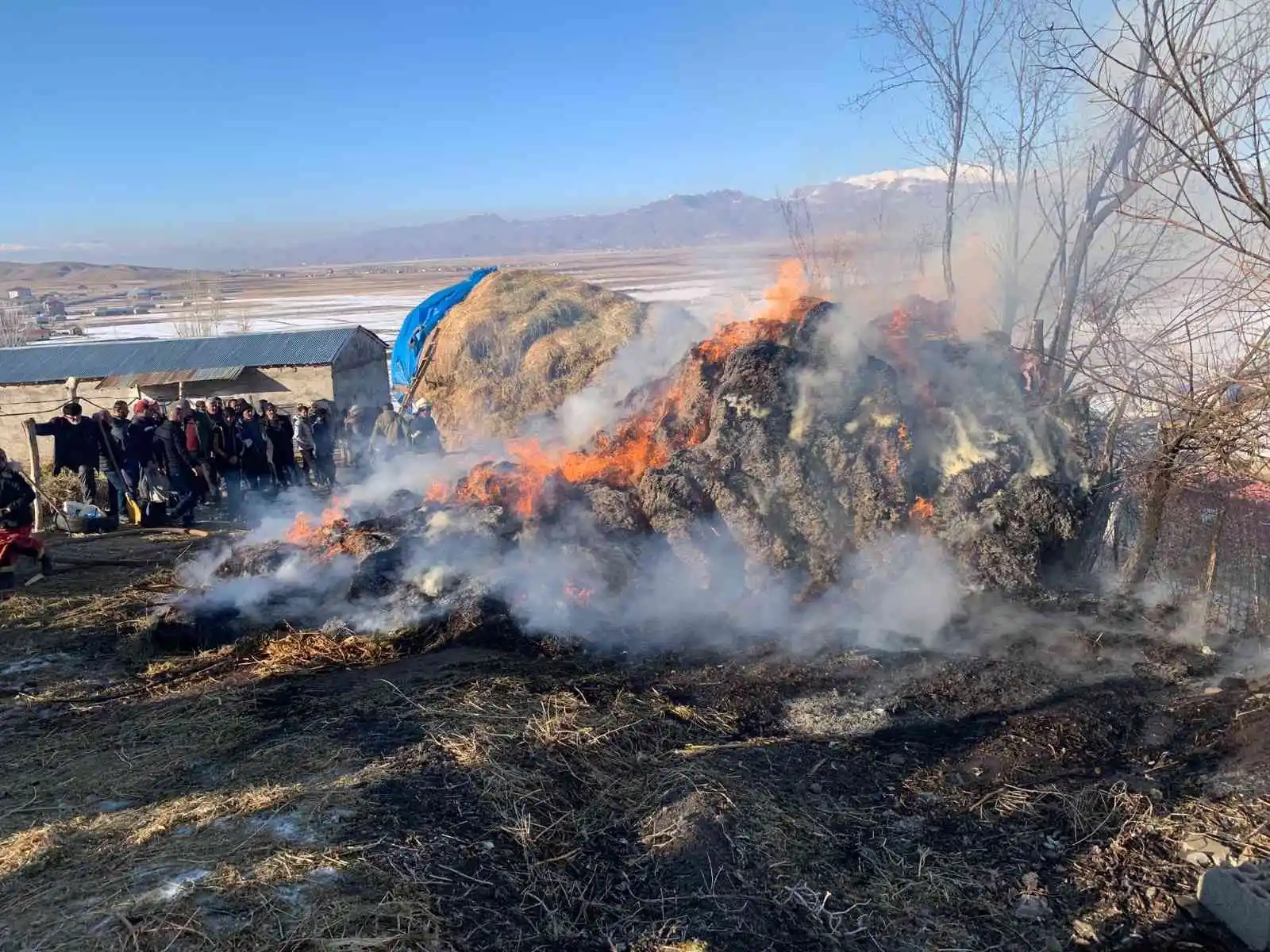 Yüksekova’da 4 bin bağ ot yandı