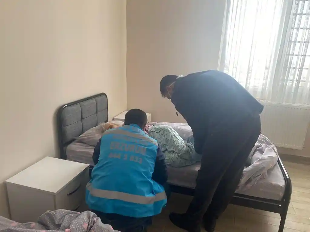 Adıyaman'dan gelen engelli vatandaşlar Palandöken Bakım Merkezine yerleştirildi