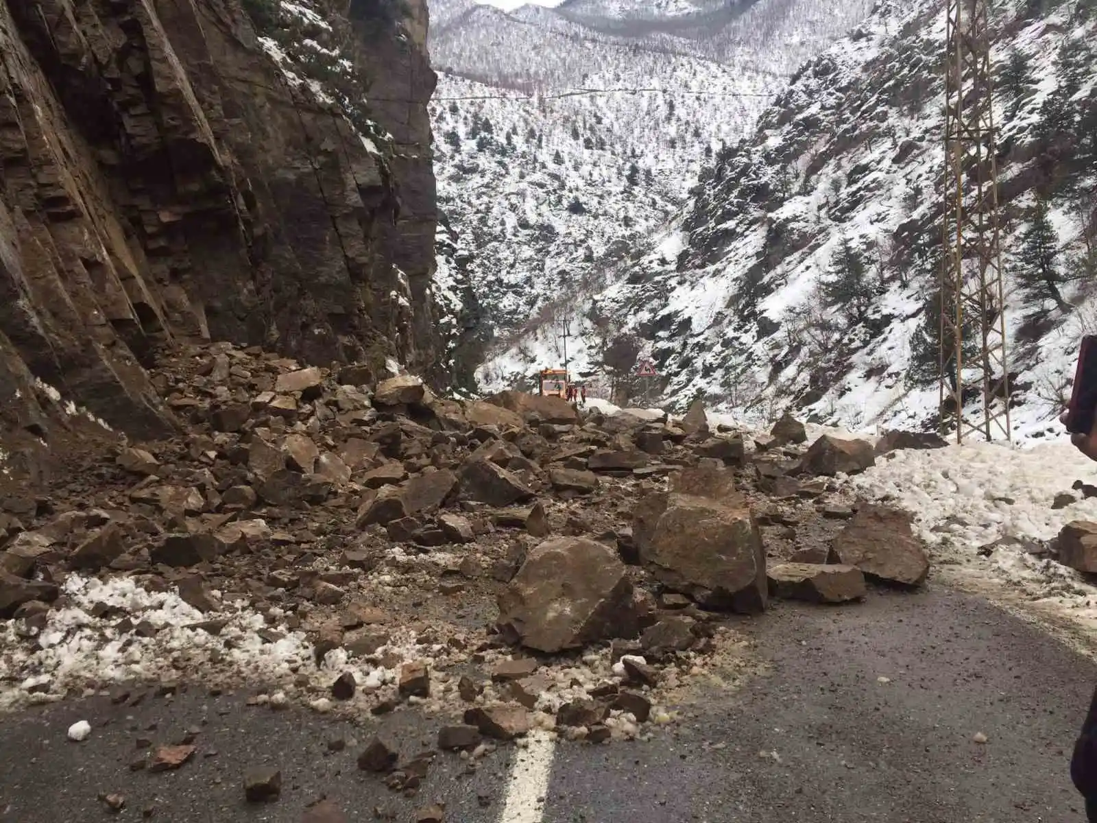 Artvin-Ardahan karayolunda bir heyelan daha
