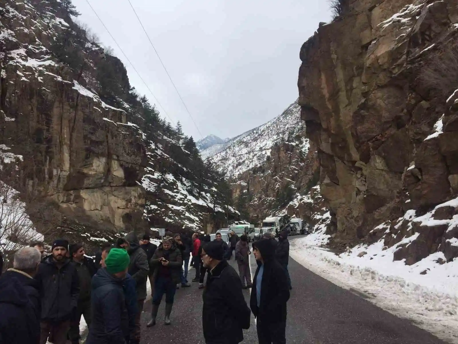 Artvin-Ardahan karayolunda bir heyelan daha