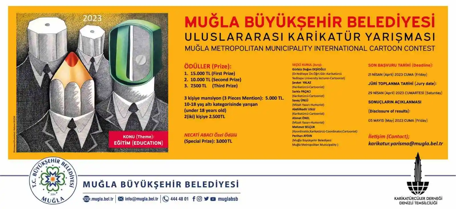 Büyükşehir 4.Uluslararası Karikatür Yarışma başvuruları başladı