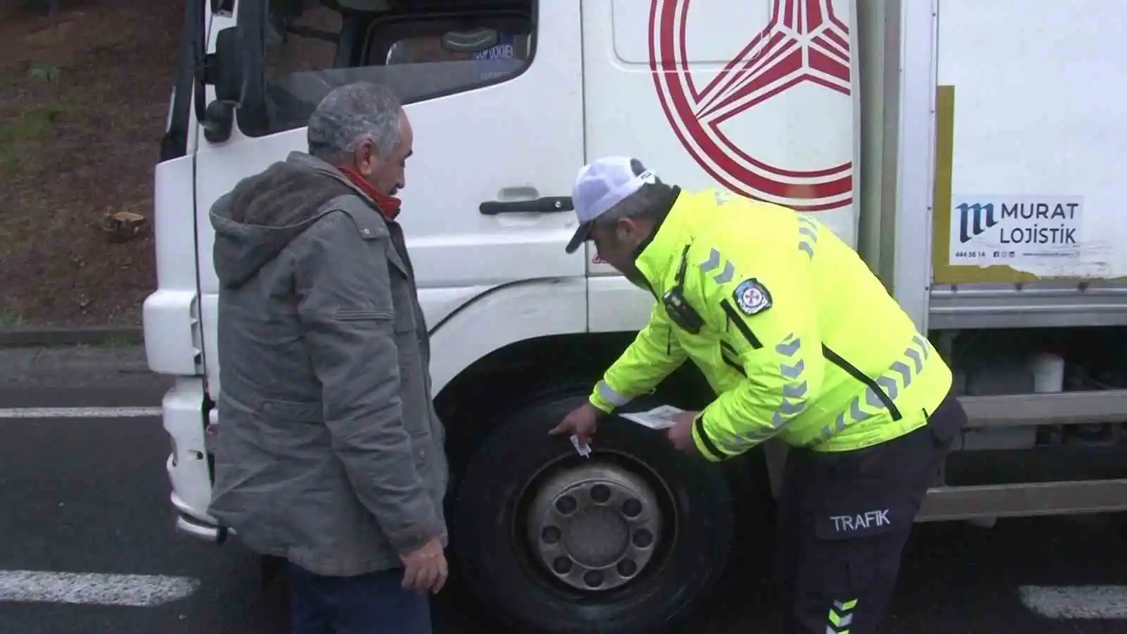 Çamlıca Gişeleri’nde zorunlu kış lastiği denetimi