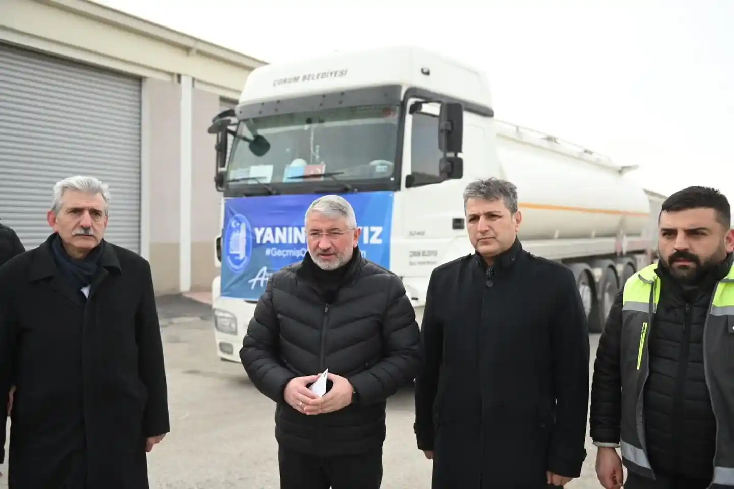Çorum’dan Afşin’e 33 bin 500 litre mazot yardımı