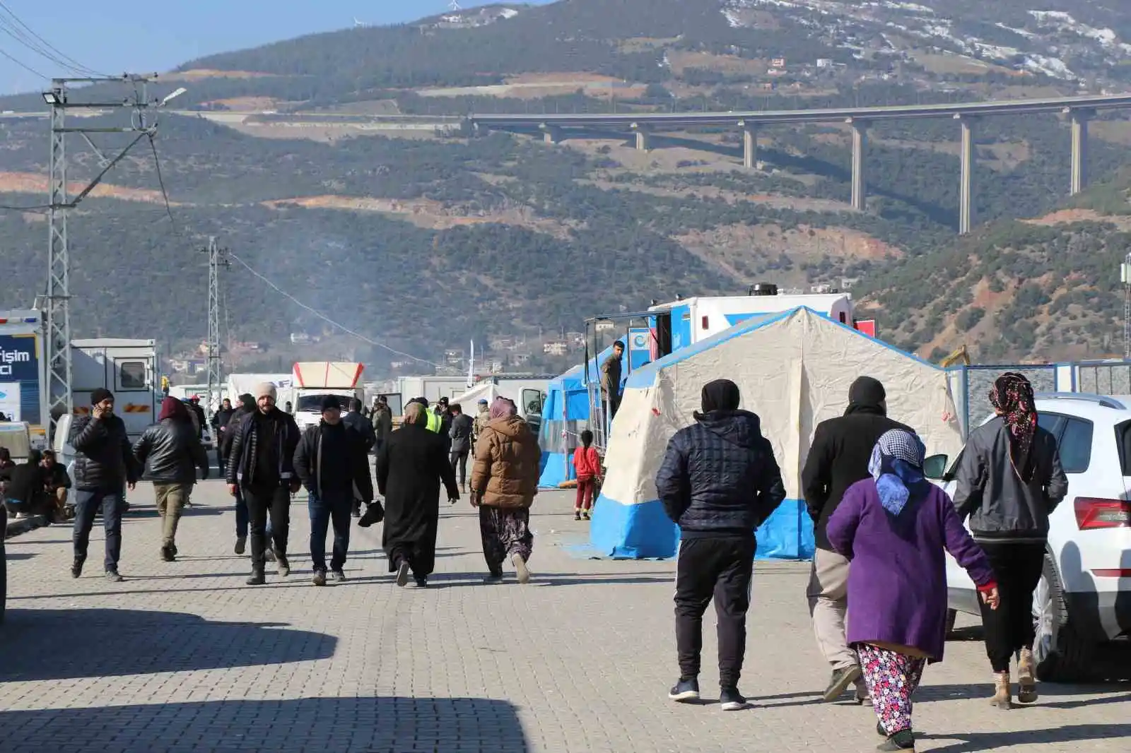 Depremlerde en fazla hasar alan ilçelerin başında gelen Nurdağı, havadan görüntülendi