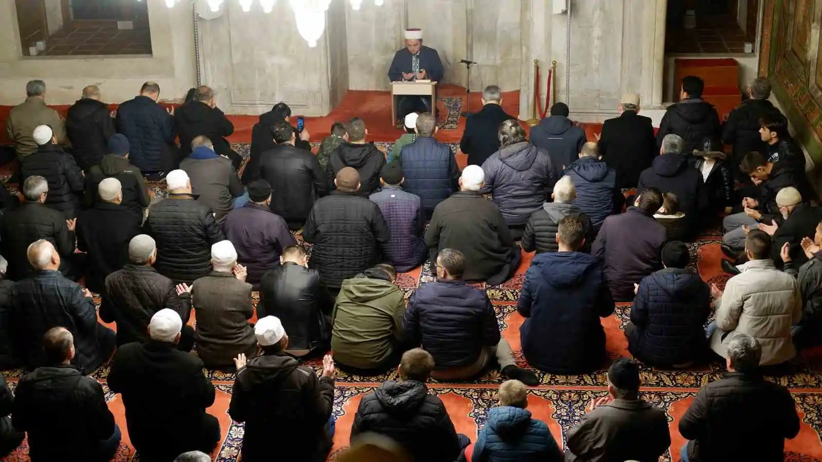 Edirne’de Miraç Kandili dualarla idrak edildi