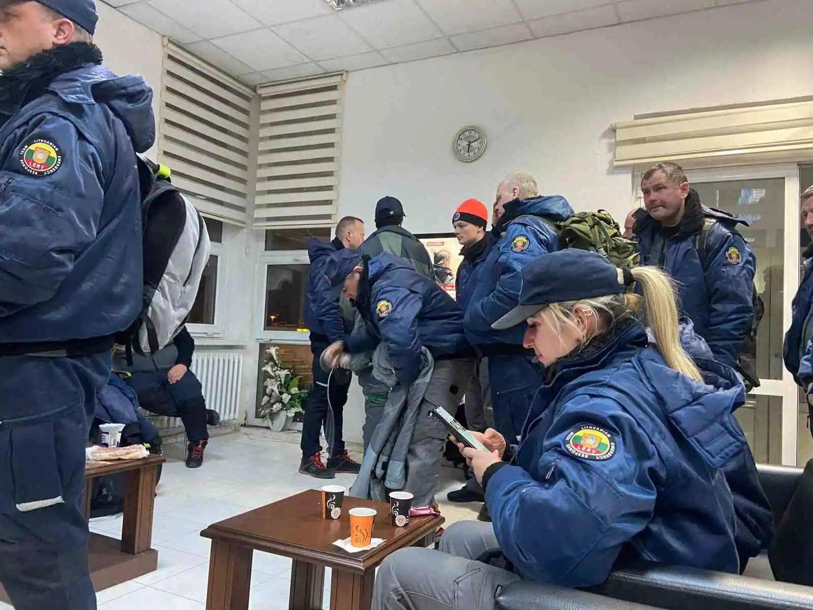 Enkaz çalışmalarına katılan Litvanyalı arama kurtarma ekibi İstanbul'a döndü
