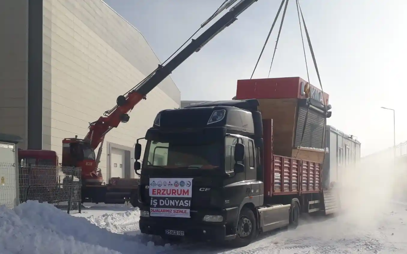 Erzurum iş dünyasının yardımları aralıksız sürüyor