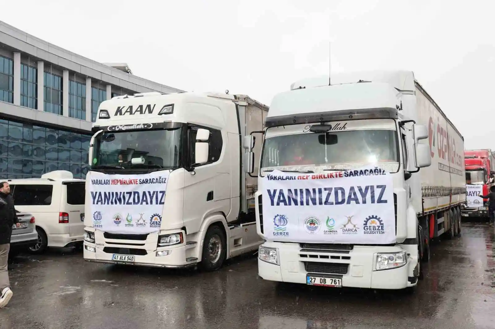 Gebze’den Hatay Defne’ye yardım eli