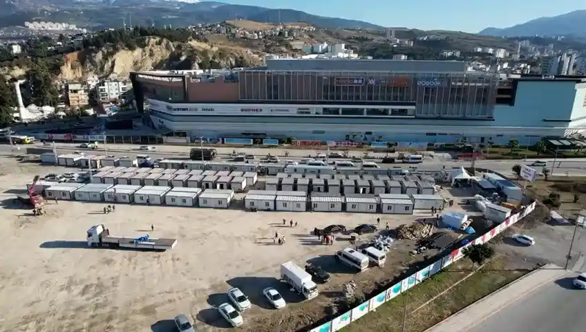 Gemlik Konteyner Kent havadan görüntülendi
