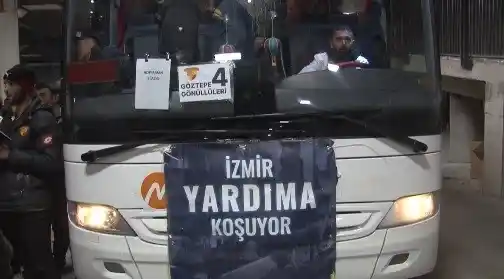 Göztepe’nin yardım tırları yola çıktı