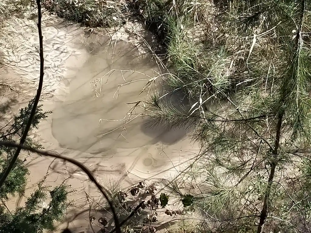 Hatay Erzin’de deprem nedeniyle yarıklar oluştu, suların rengi değişti