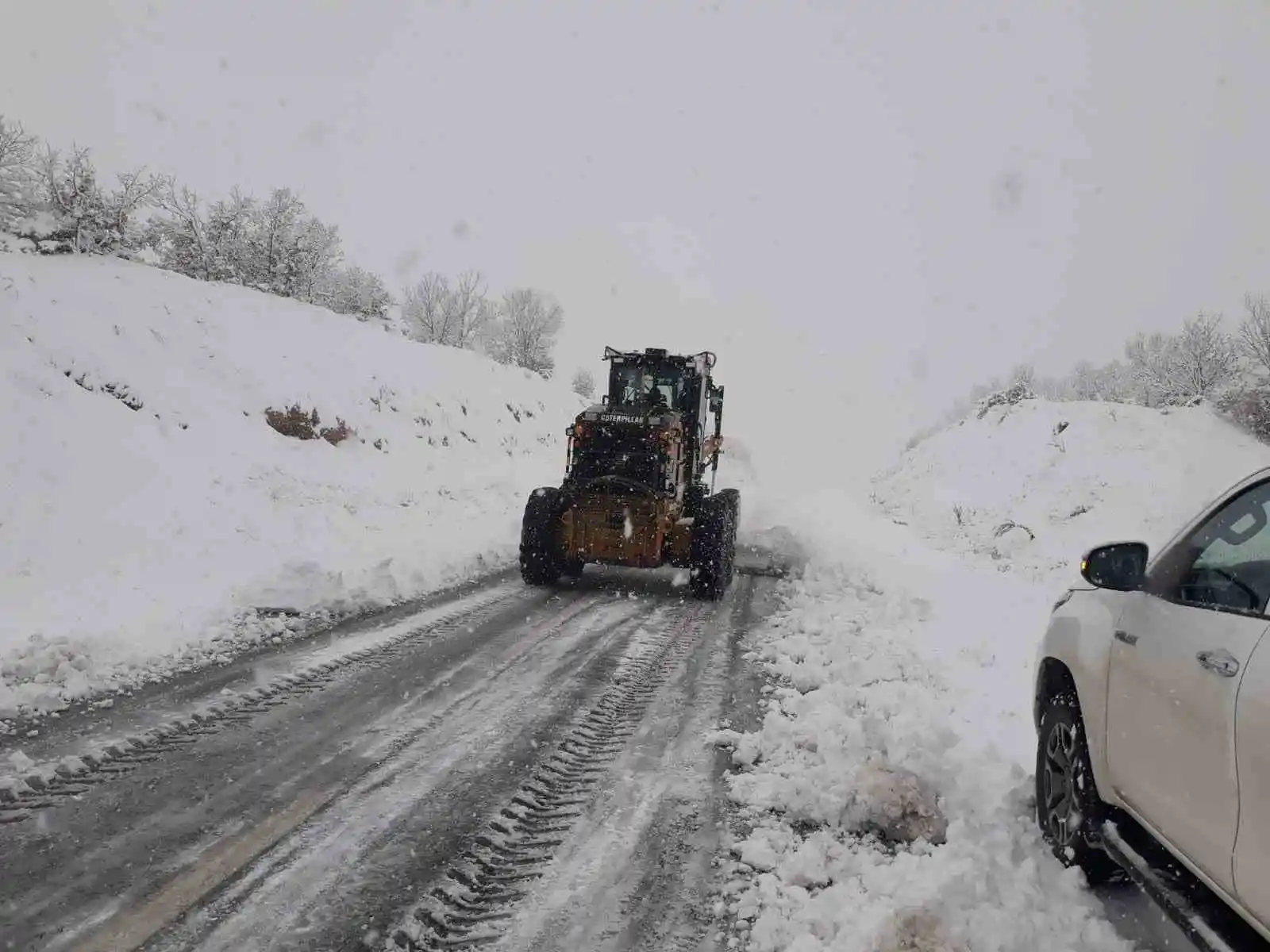 Malatya'da kardan kapalı yol kalmadı
