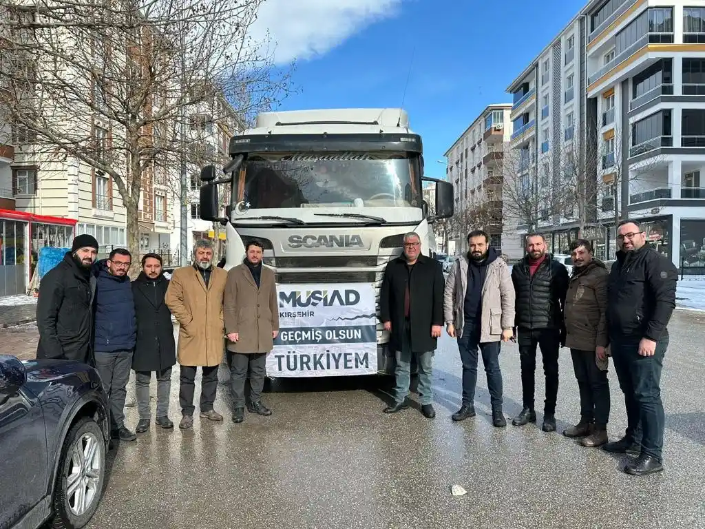 MÜASİAD Kırşehir Şubesi'nden deprem bölgesine destek