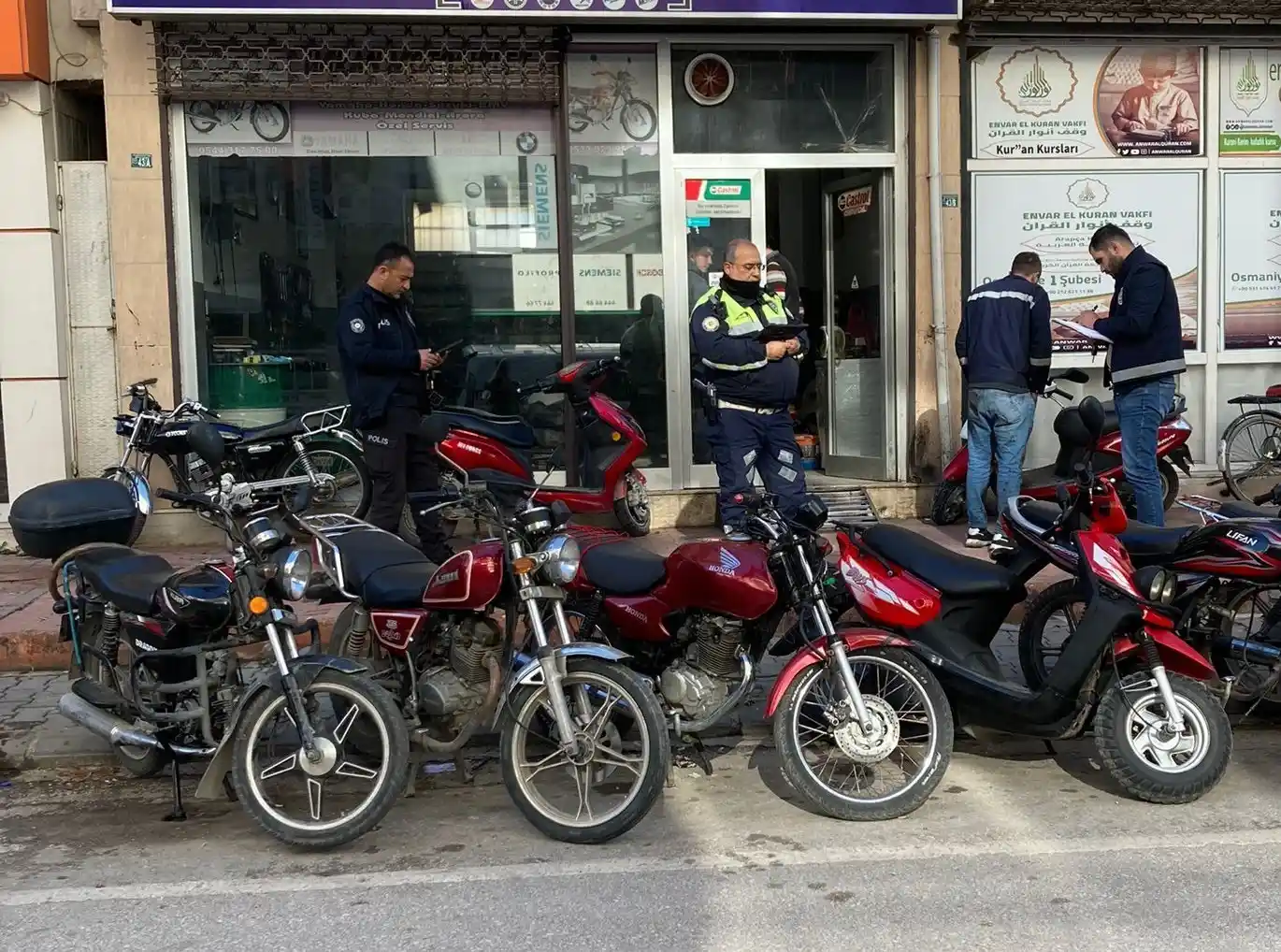 Osmaniye'de motosiklet denetimi
