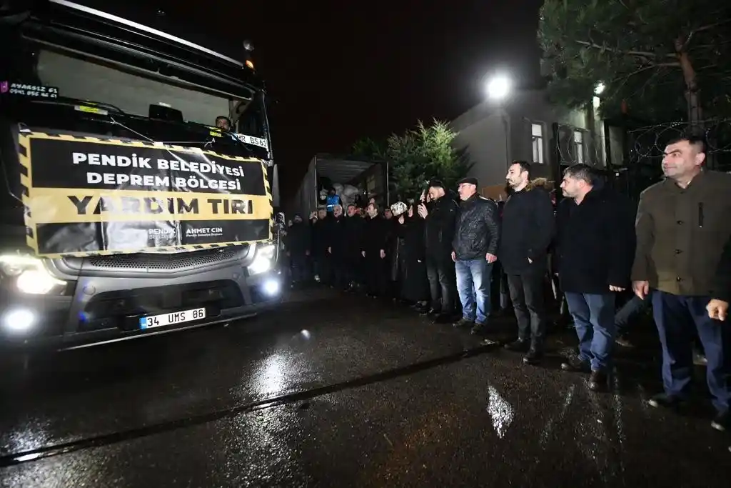 Pendik’ten deprem bölgesine yardım eli
