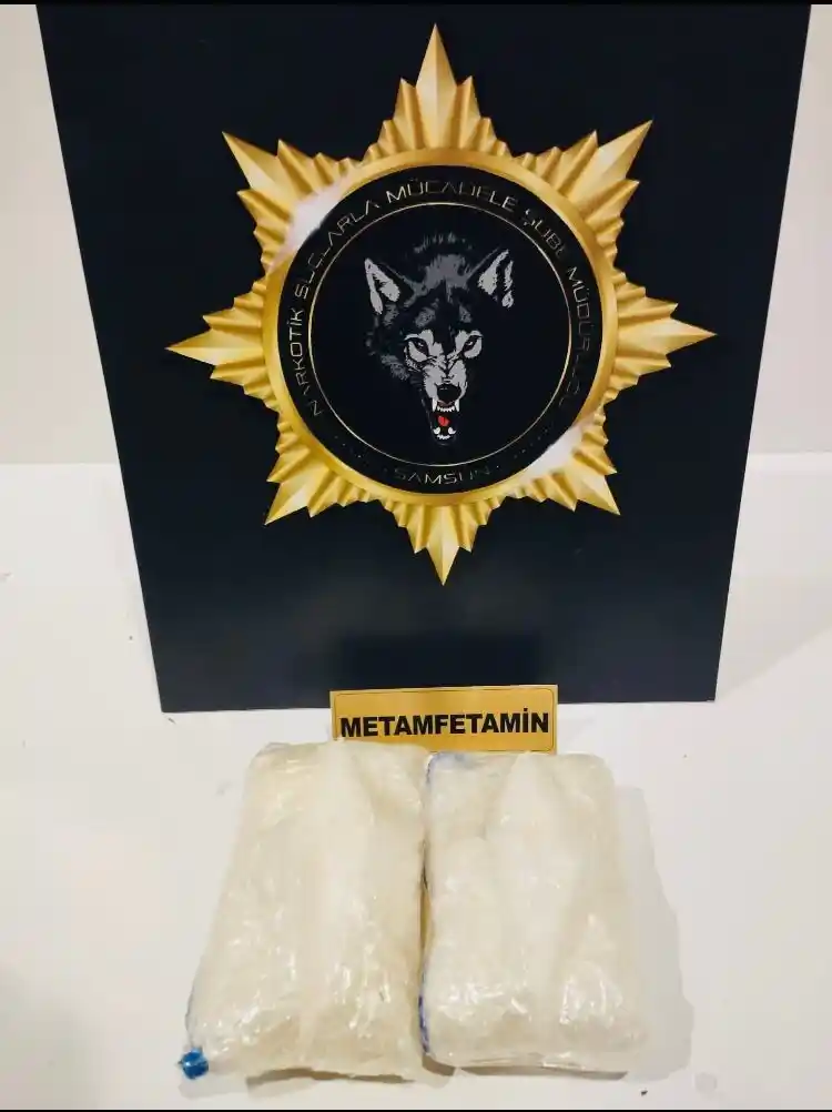 Samsun'da 484 gram metamfetamin ele geçirildi