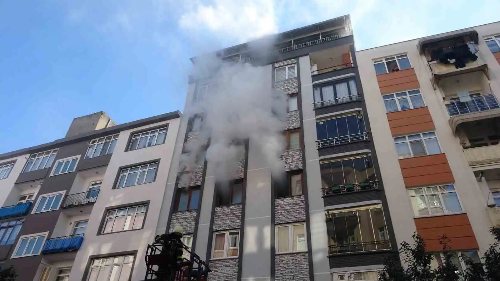 Samsun'da ev yangını
