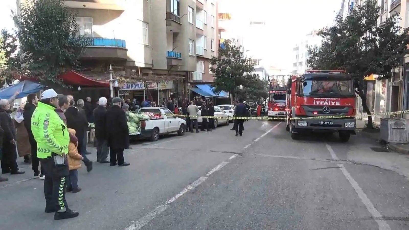 Samsun’da ev yangını