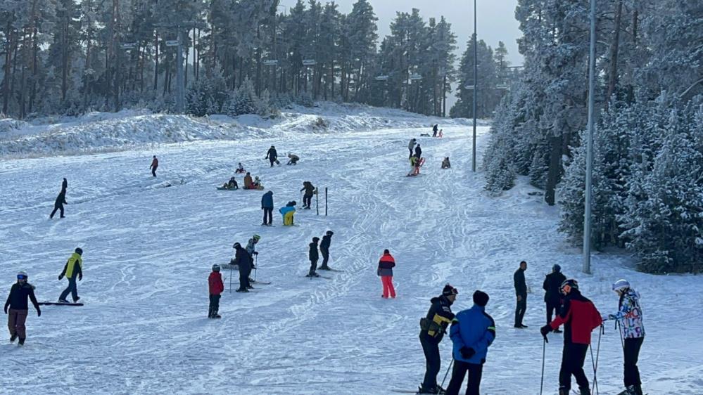 Sarıkamış Kayak Merkezi doldu taştı