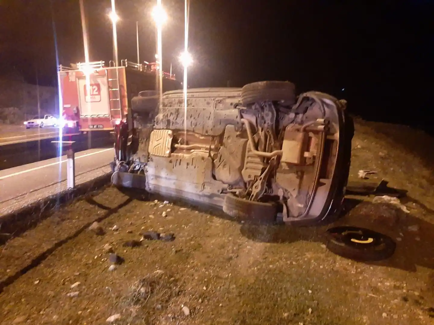 Siirt’te otomobil şarampole yuvarlandı: 5 yaralı