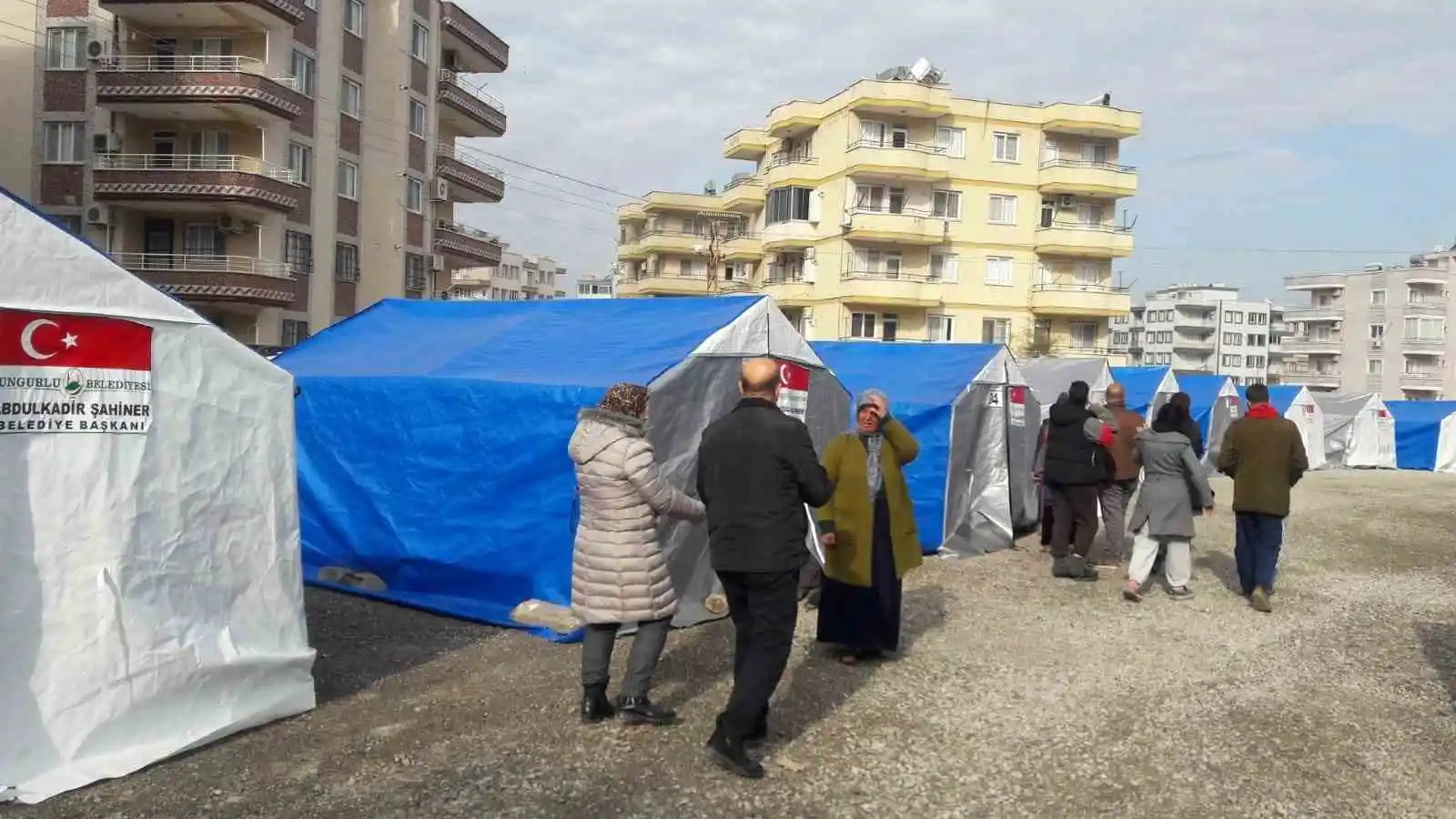 Sungurlu Belediyesi İskenderun'da çadır kent kurdu
