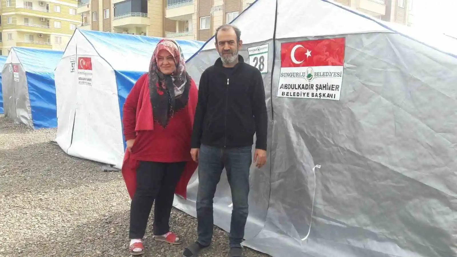 Sungurlu Belediyesi İskenderun’da çadır kent kurdu
