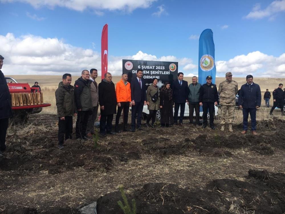 Kars'ta "6 Şubat Deprem Şehitleri Ormanı" oluşturuldu