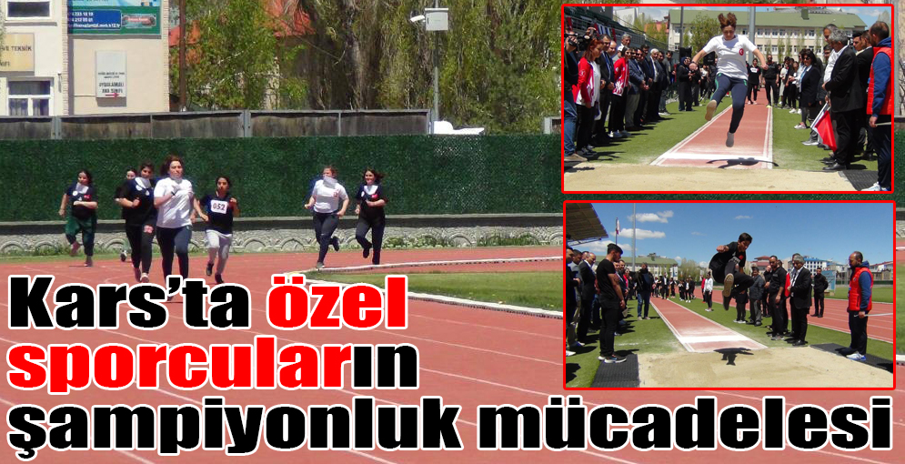 Kars'ta özel sporcuların şampiyonluk mücadelesi