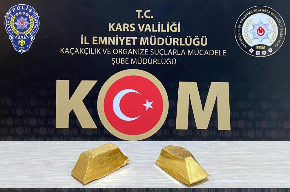 Kars'ta 3,5 kilo altın ele geçirildi