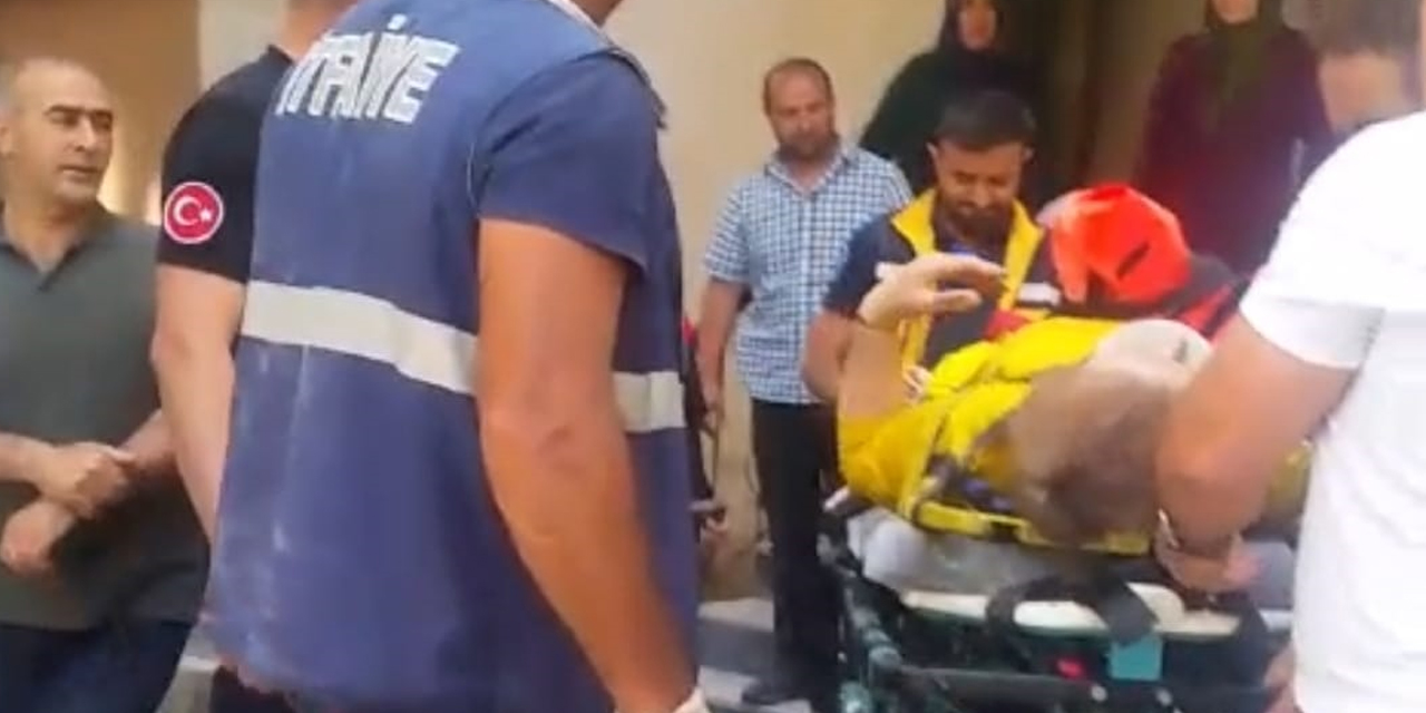 Kars'ta asansör boşluğuna düşen kadın yaralandı