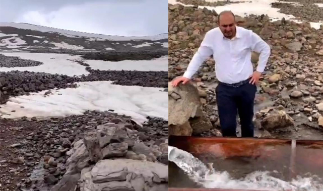 Kısır dağının karı 12 ay boyunca erimiyor