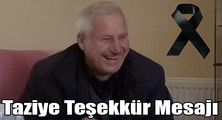 Taziye Teşekkür Mesajı