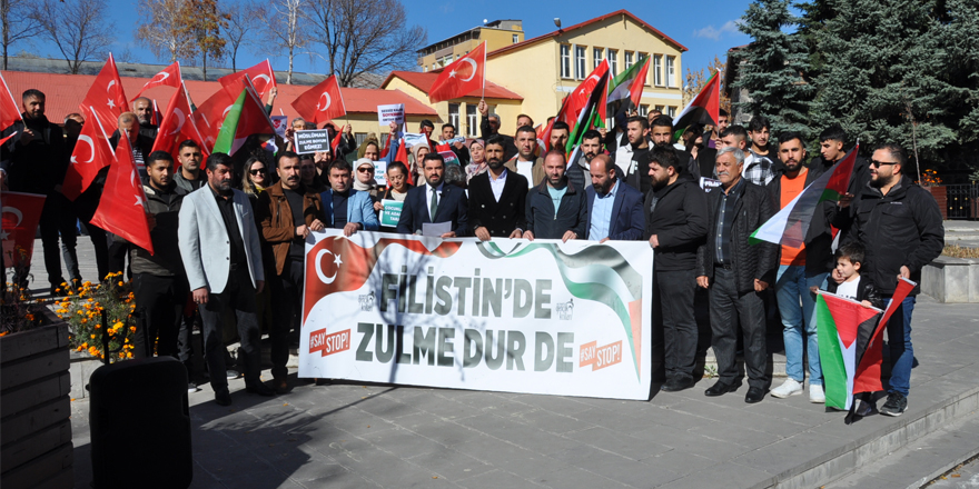 Gençlik Kolları İsrail'e protesto etti