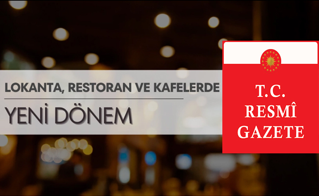 Restoran ve kafelerde yeni dönem