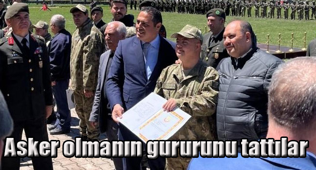 Asker olmanın gururunu tattılar