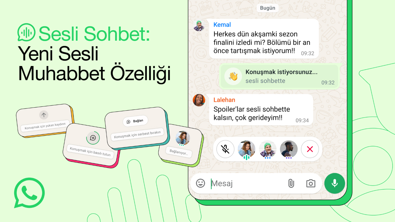 WhatsApp'ta Çığır Açan Yenilik: Sesli Sohbet Artık Tüm Gruplarda!