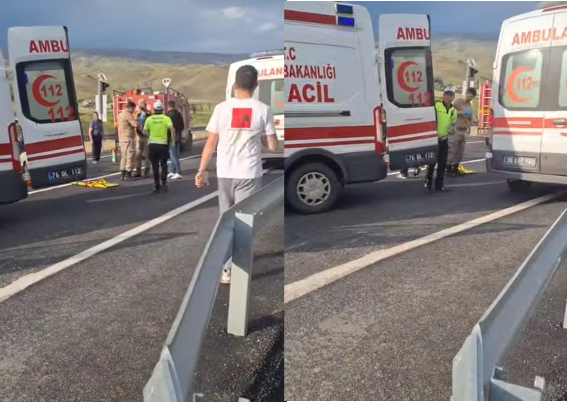 Kars'ta tır ile otomobil çarpıştı.1 Ölü 2 yaralı