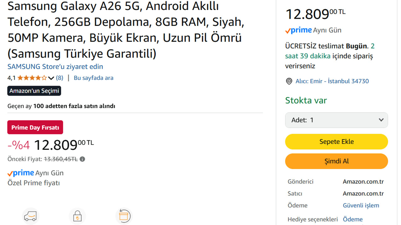 Samsung Galaxy A26 fiyatı
