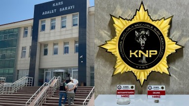 Kars'ta otobüs yolcusundan uyuşturucu çıktı