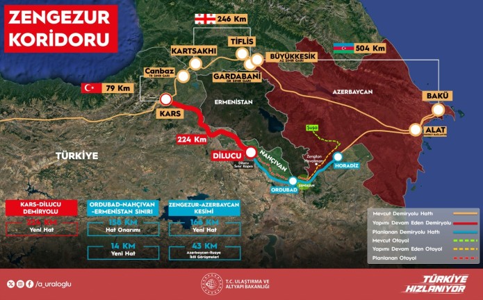 Kars-Iğdır-Dilucu Demiryolu Hattı'nın Temeli Cuma Günü Atılıyor